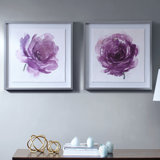 Purple Roses Wall Art You Ll Love In 2021 Wayfair