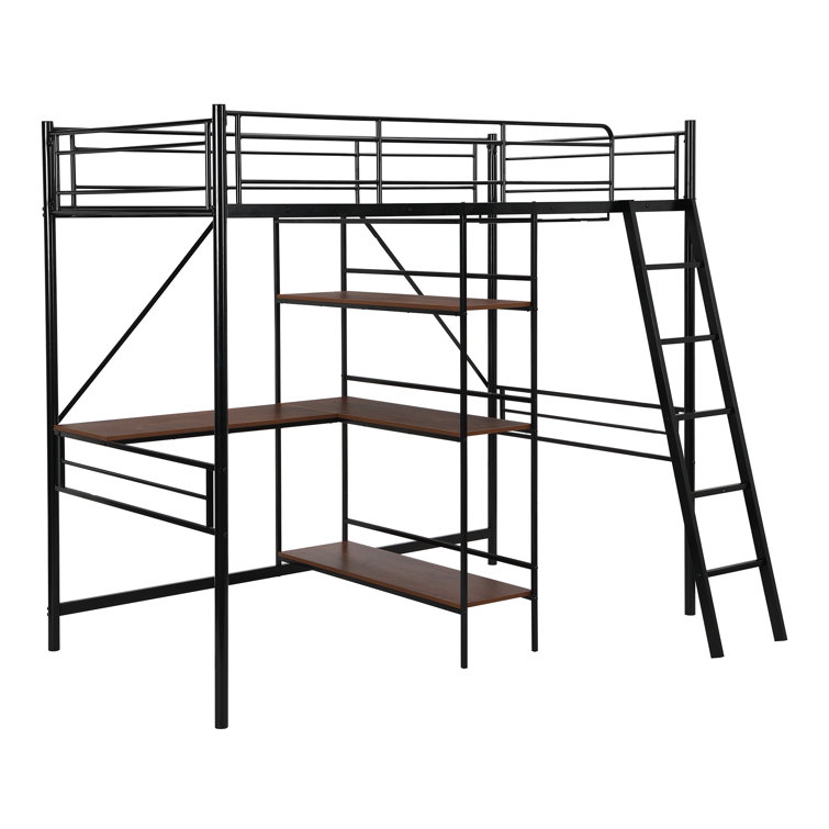 twin loft bed frame cheap
