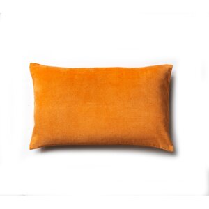 Plain Cotton Velvet Lumbar Pillow