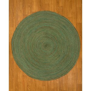 Hand Woven Green Area Rug