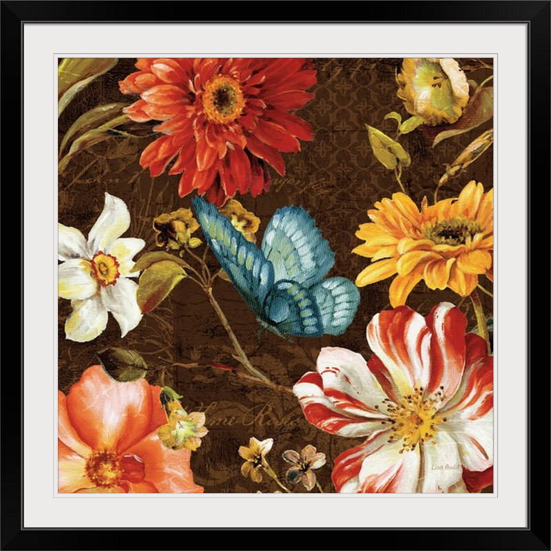 Great Big Canvas Rainbow Garden Iii Chocolate By Lisa Audit