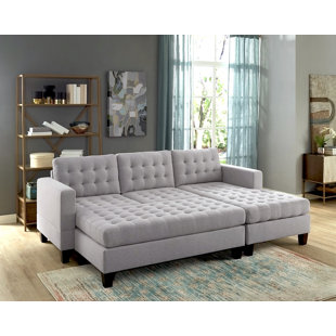 Go to store & view more images Mentone Reversible Sectional with Ottoman by Latitude Run
