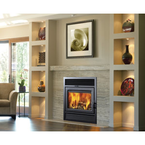 Galaxy Zero Clearance Semi-Classic Wall Mount Fireplace Insert by Supreme Fireplaces Inc.
