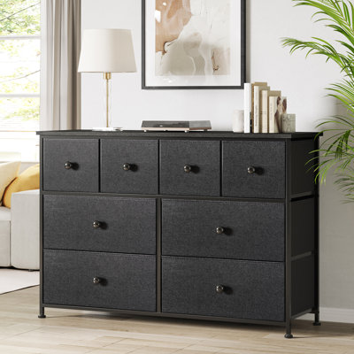 Ojaswi 8-drawer Dresser, Fabric Storage, Chest of Drawers for Bedroom