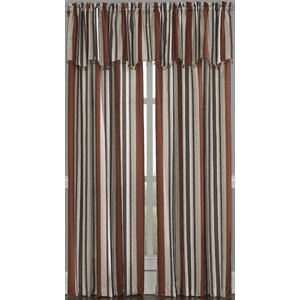 Mercury Stripe Semi-Sheer Rod pocket Single Curtain Panel