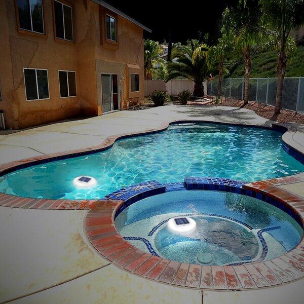 Solar Pond Lights Outdoor-Floating Pool Lights Solar Powered Led Color Changing Waterproof Pond Decoration 2 Pack 