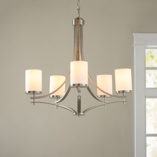 Go to store & view more images Agnes 5-Light Shaded Chandelier by Andover Mills