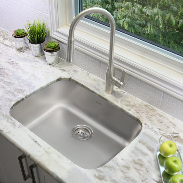 Snugrom Commercial Kitchen Sink 28x18 Inch Undermount Sink Stainless Steel 18 Gauge 10 Inch Deep Single Bowl Farmhouse Restaurant Handmade Drop In Sink With Strainer And Bottom Rinse Grid Kitchen Bar Sinks Kitchen