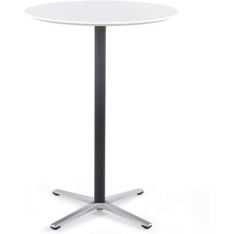 Latitude Run Zimmer Round Tall Bar Table For Pub Bistro Cocktail