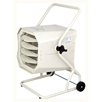Dr. Infrared Heater 10,000 Watt Cart-Mounted Electric Forced Air Heater with Cart and Adjustable Thermostat