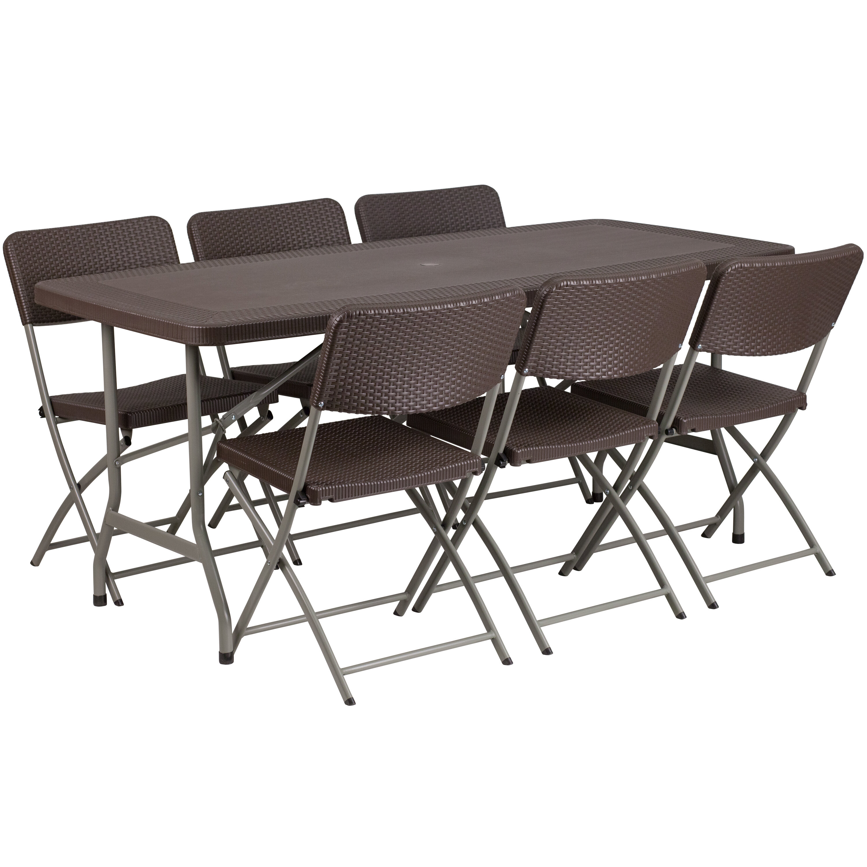 folding plastic chairs and tables