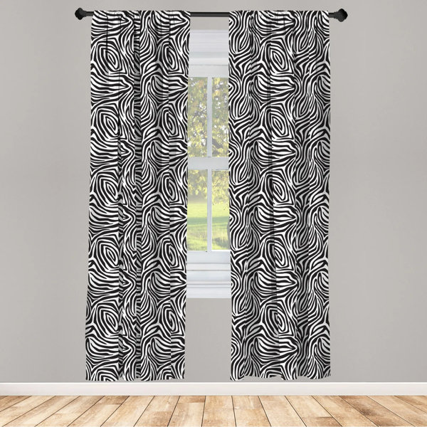 Details about   Cotton Zebra Print Curtain Panel 58" Wide Stage/Photography Backdrop 