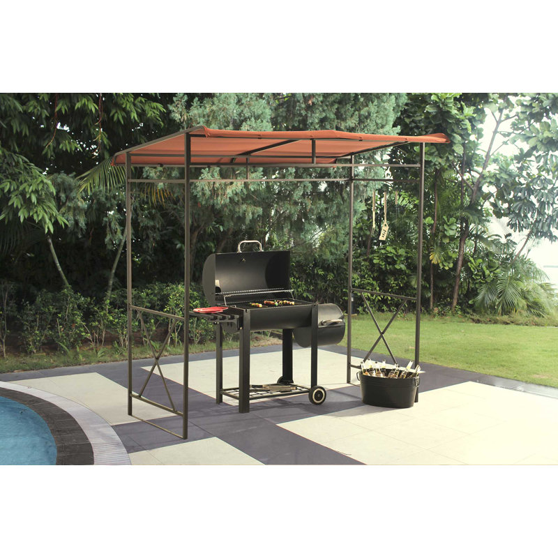 Sunjoy 7 Ft W X 5 D Steel Grill Gazebo Reviews Wayfair 7 Ft W X 5 D Steel Grill Gazebo
