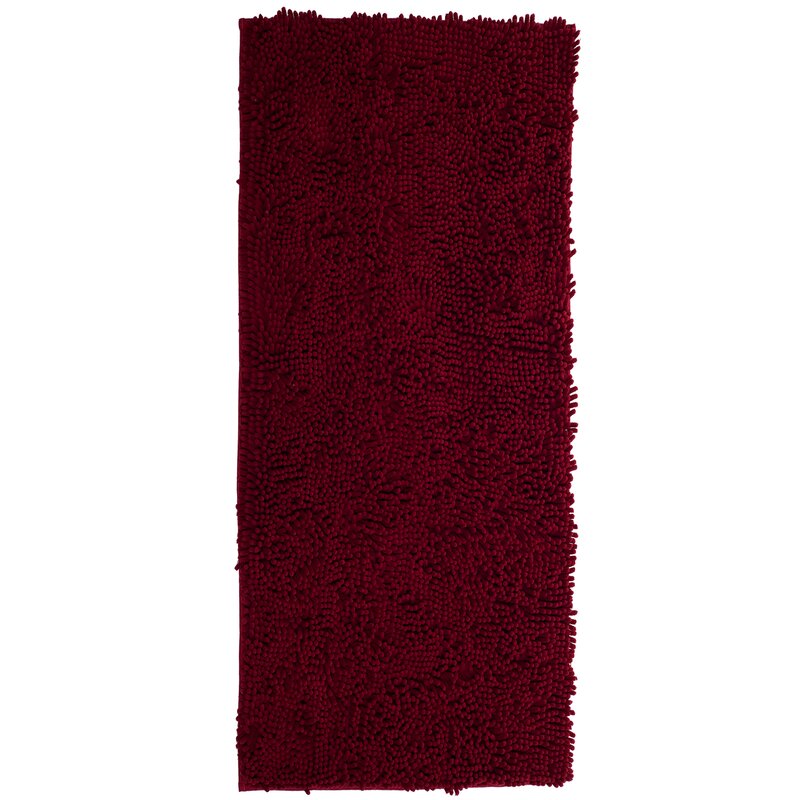 Lavish Home High Pile Burgundy Area Rug & Reviews | Wayfair