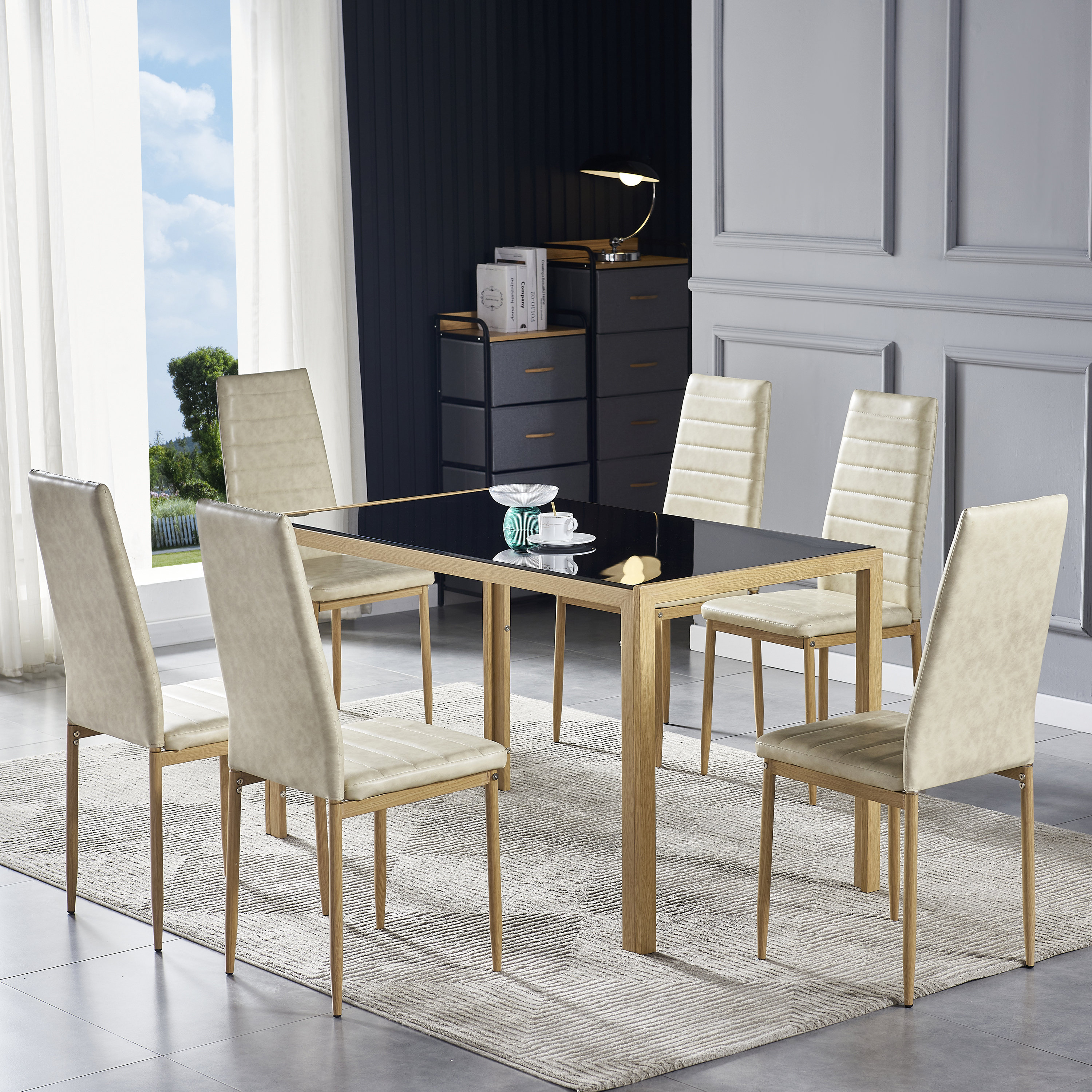 white furniture company dining room table