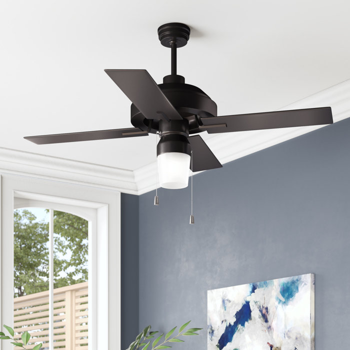 52 Fagundes 4 Blade Ceiling Fan Light Kit Included