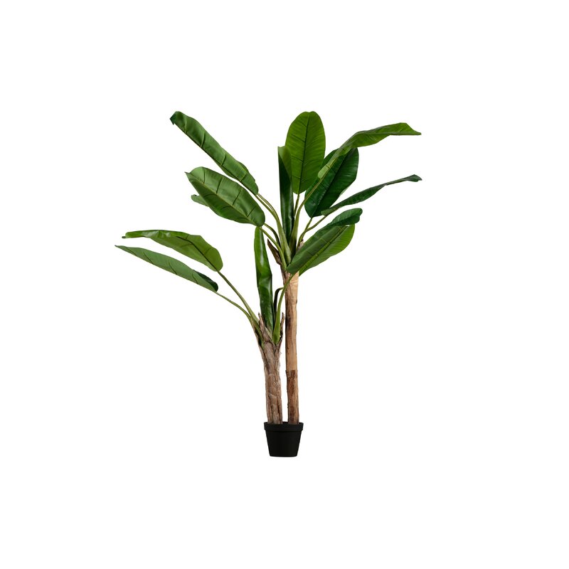 The Seasonal Aisle 4 Artificial Banana Leaf Plant in Pot | Wayfair.co.uk