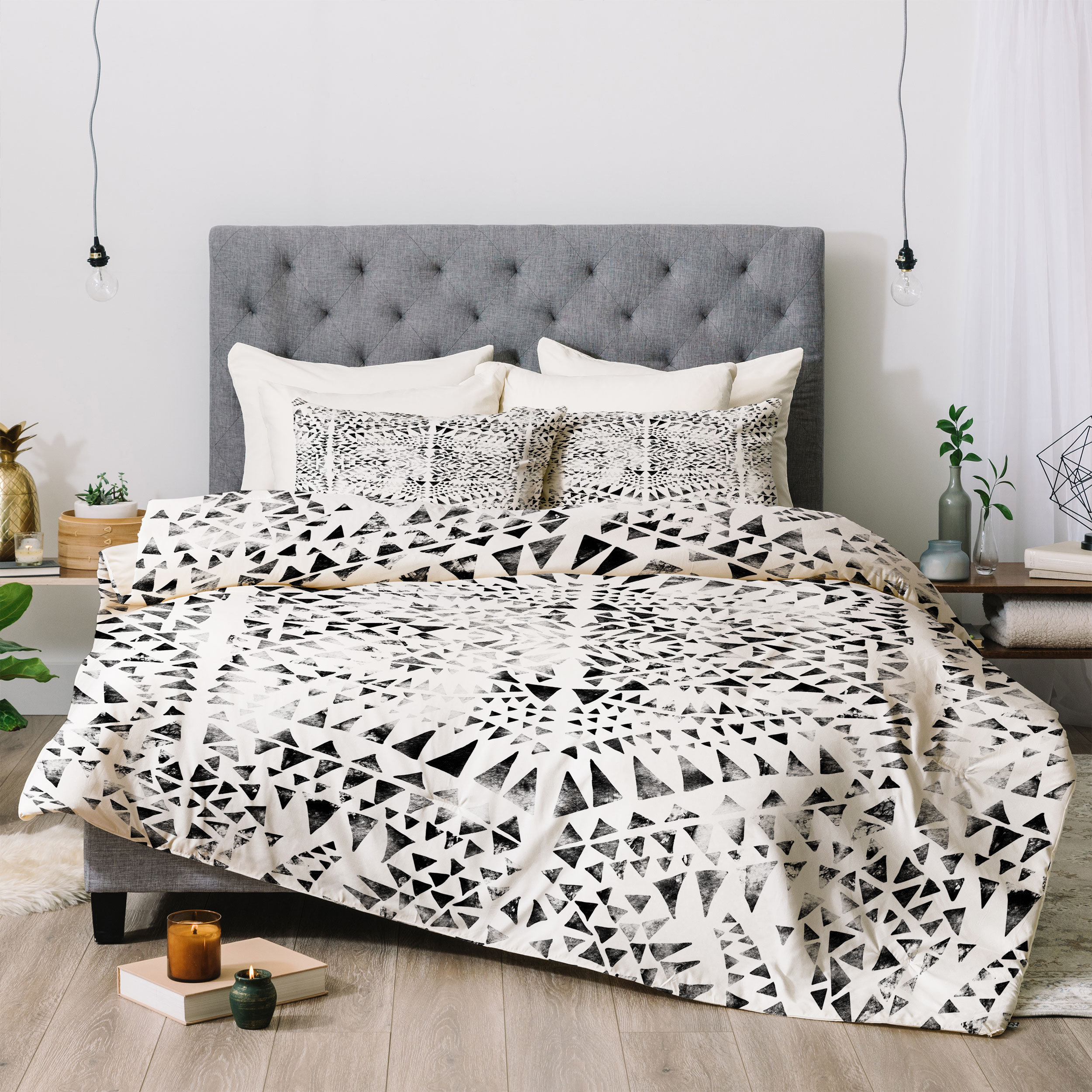 East Urban Home Schatzi Tribal Triangles Comforter Set Wayfair Ca