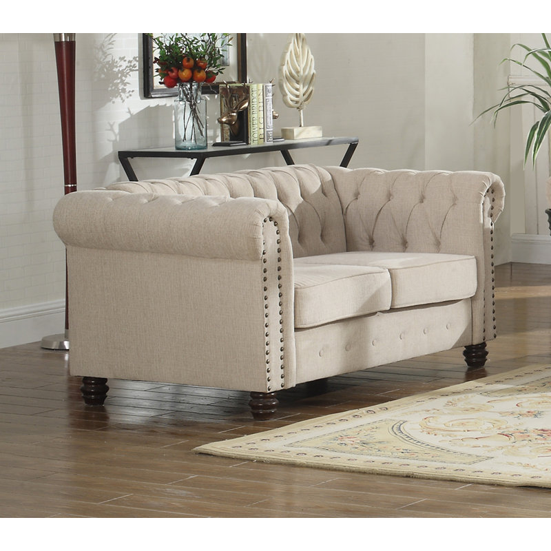 Ophelia & Co. Sharniece Modern Loveseat & Reviews | Wayfair