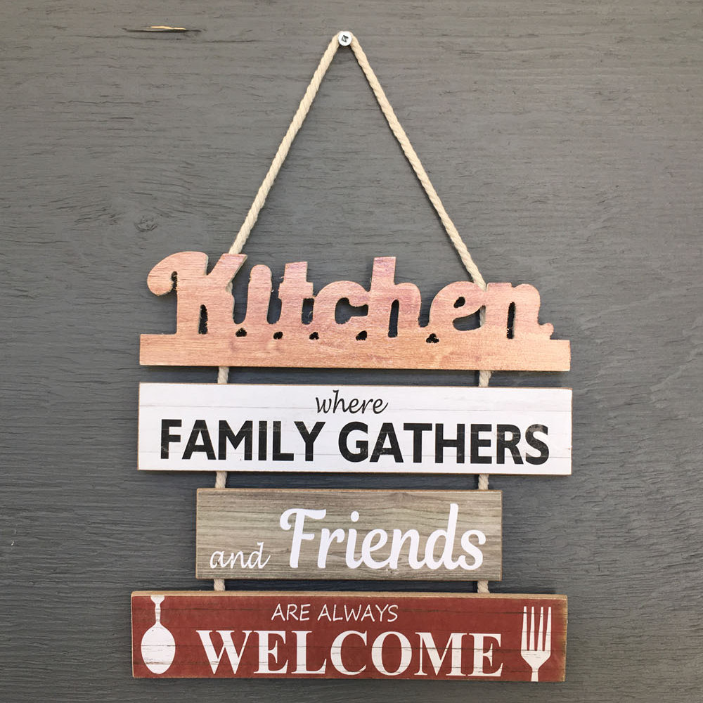 Winston Porter Kitchen Chain Sign Wood Wall Décor & Reviews Wayfair
