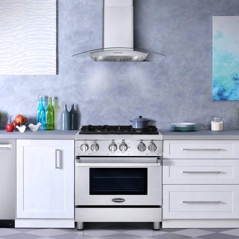 Cosmo 30 3 9 Cu Ft Freestanding Dual Fuel Range Reviews Wayfair