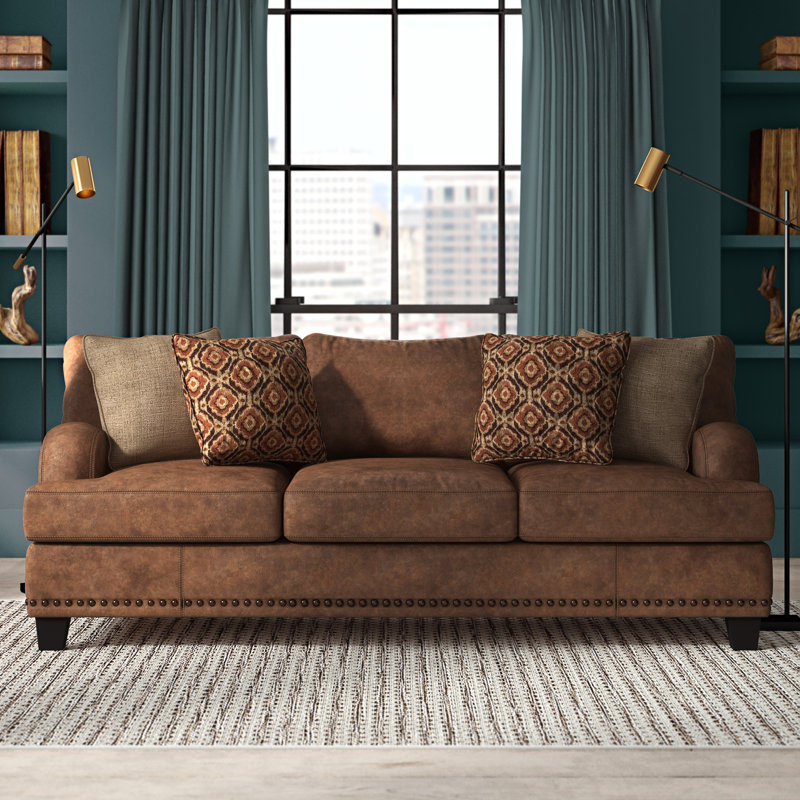 pic Greyleigh Furniture Made In Usa cainsville 93 recessed arm sofa with reversible cushions