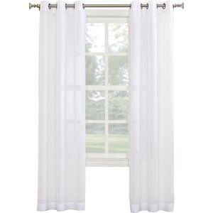 Linda Solid Sheer Grommet Single Curtain Panel