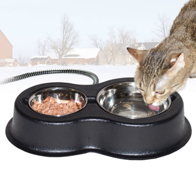 Thermo-Kitty Café Double Heated Bowl K&H Manufacturing