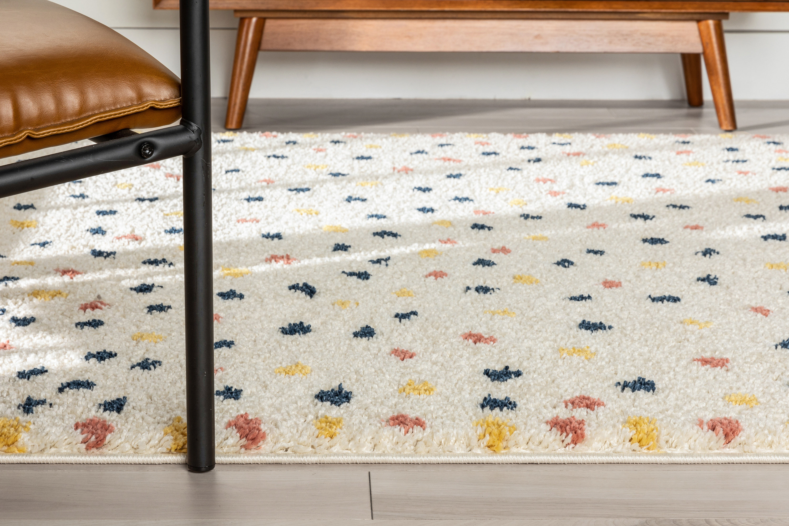 Well Woven Gigi Abstract Ivory/Blue Area Rug Wayfair