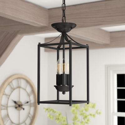 Astoria Grand Barryton 3 Light Foyer Lantern Pendant Finish Oil