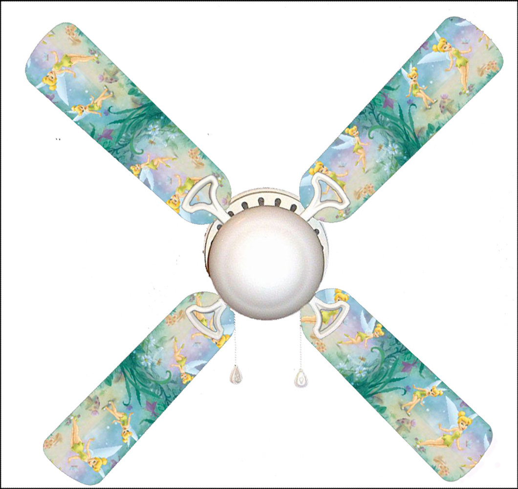 888 Cool Fans 42 Fairy Tinkerbell 4 Blade Ceiling Fan Light Kit