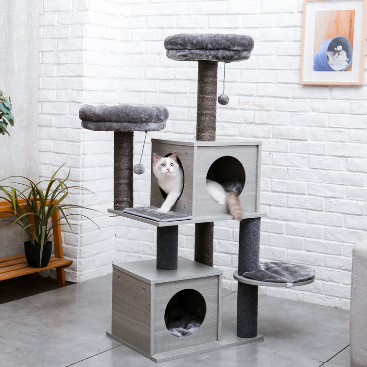 cat tree with large perches