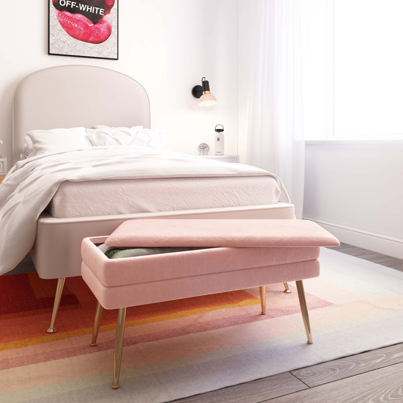 Macgregor Upholstered Flip Top Storage Bench Reviews
