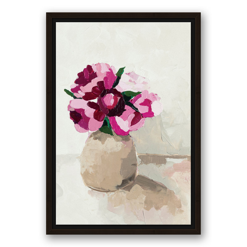 House Of Hampton Little Flowers In Vase Acrylic Painting Print