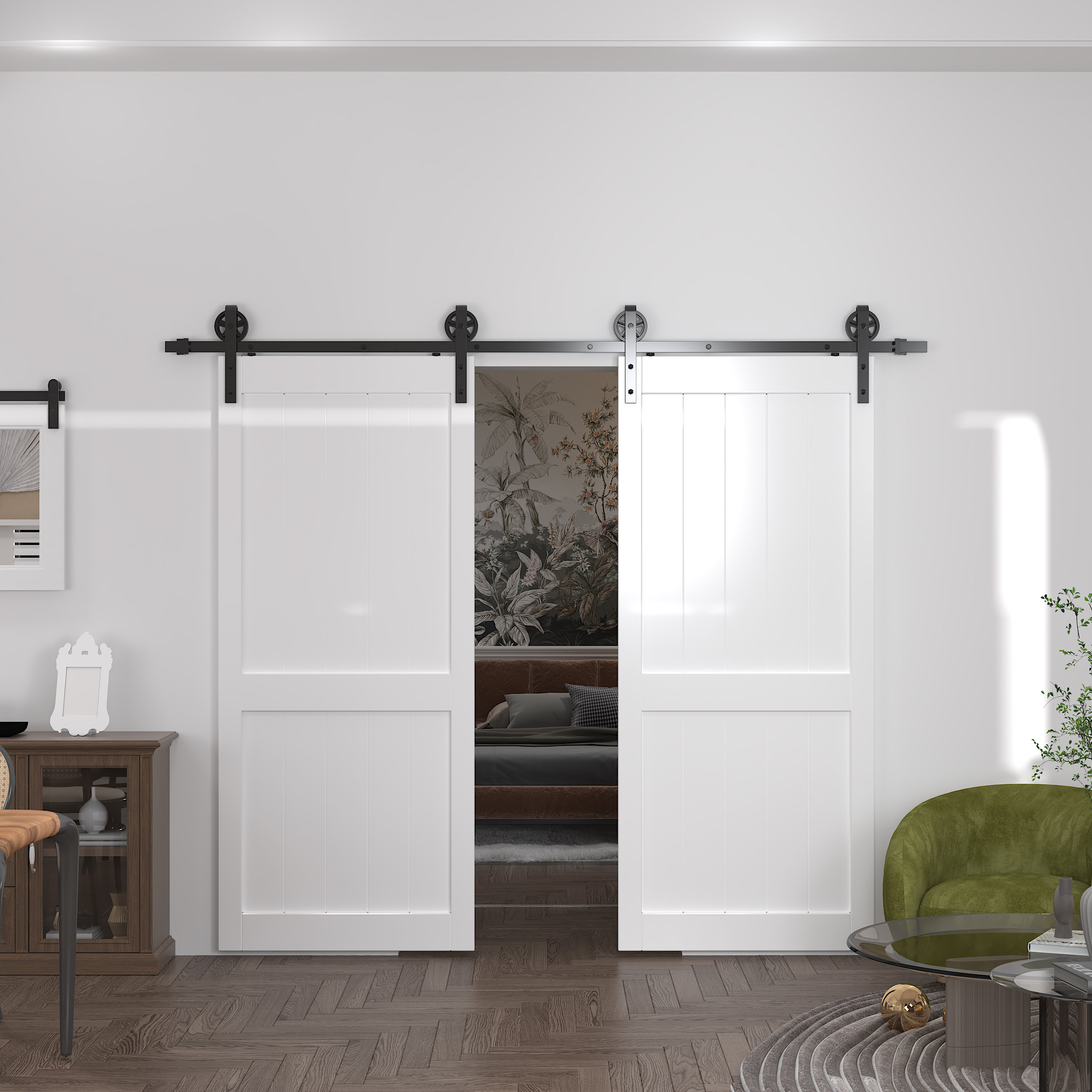 ARK DESIGN II Standard Single Barn Door Hardware Kit | Wayfair