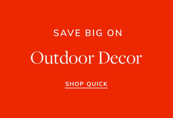 Outdoor Decor Sale