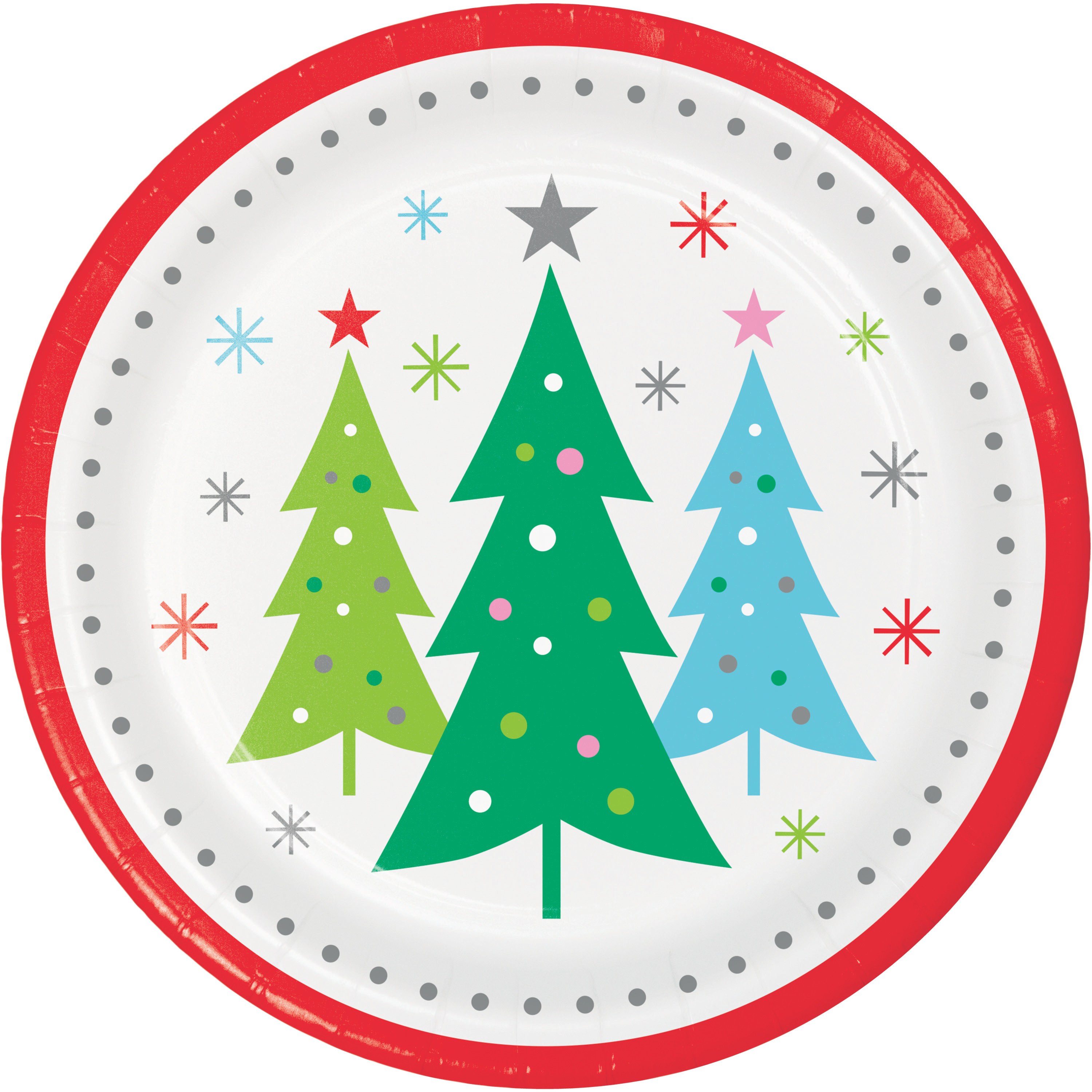 holiday paper plates