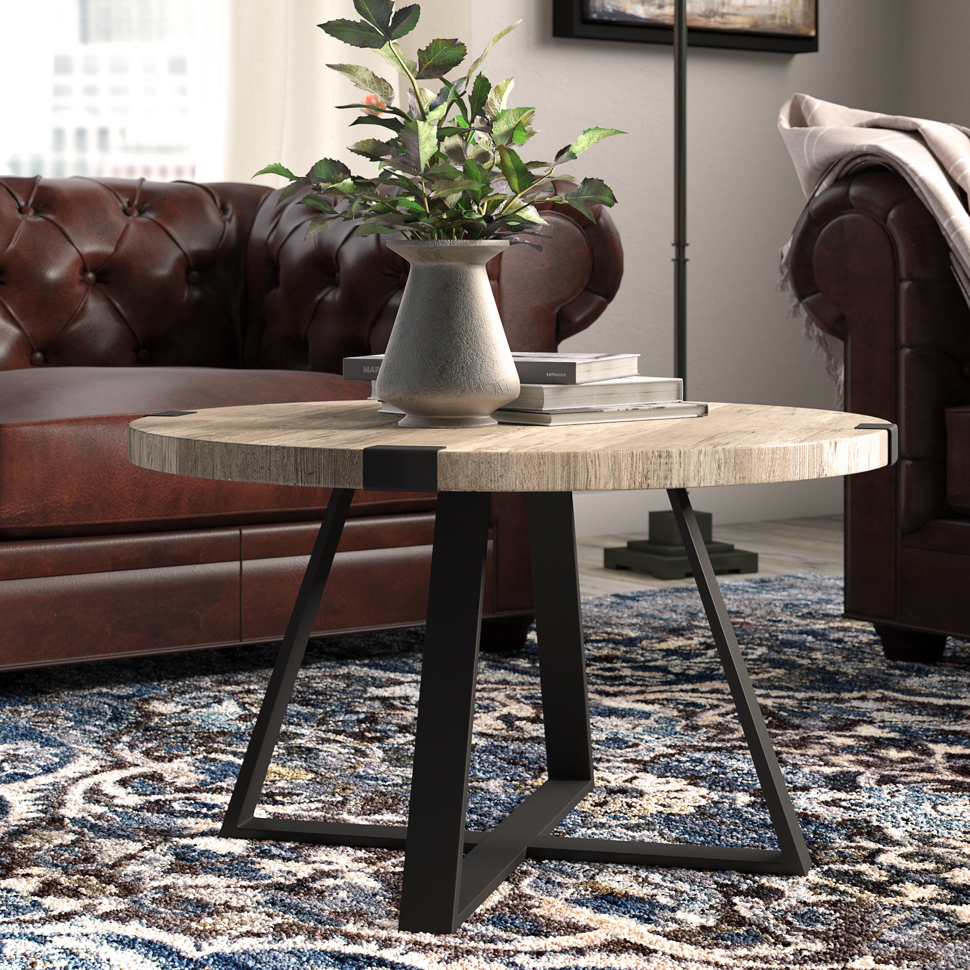 Laurel Foundry Modern Farmhouse Enrique Cross Legs Coffee Table Reviews Wayfair