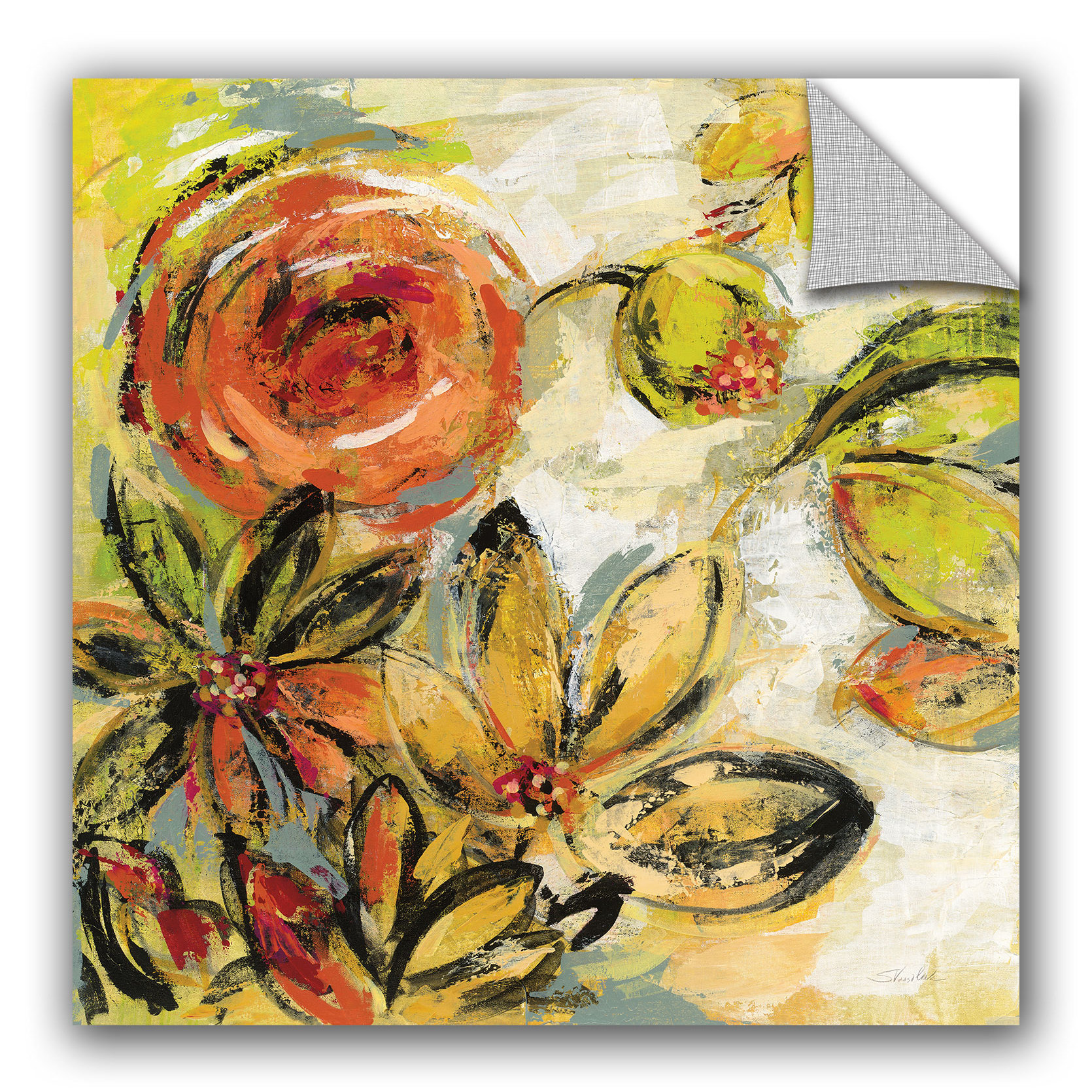 Winston Porter Floral Joy Removable Wall Decal Wayfair