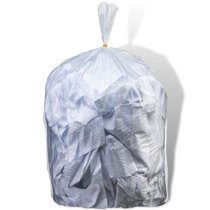 Medium Garbage Can Liners Small 7-10 Gallon Clear Trash Bags 100 Count 