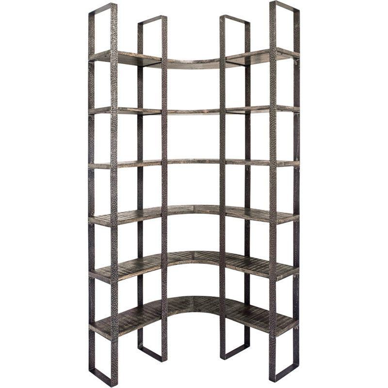 17 Stories Eccles 90 H X36 W Corner Bookcase Wayfair