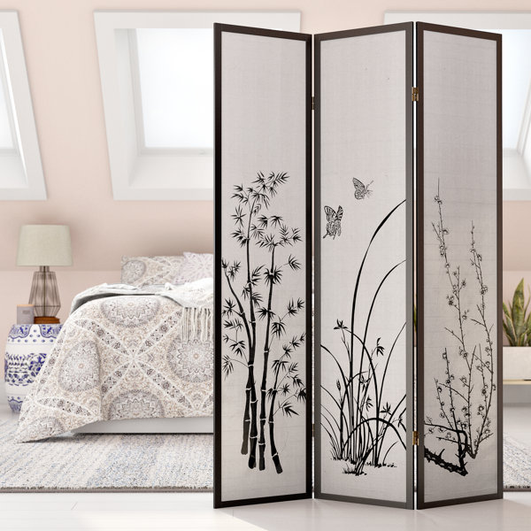 Details about   4 Compartment Folding Screen Room Divider Partition Japan Shoji Rice Paper Floor Wall Homestyle 4u show original title 