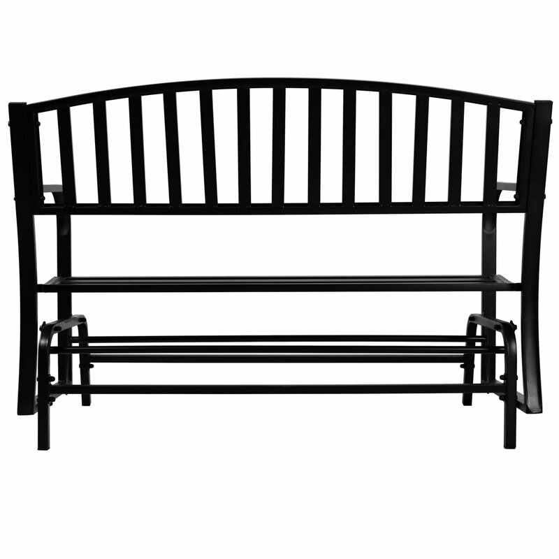 Breakwater Bay Liv Outdoor Patio Glider Bench Reviews Wayfair