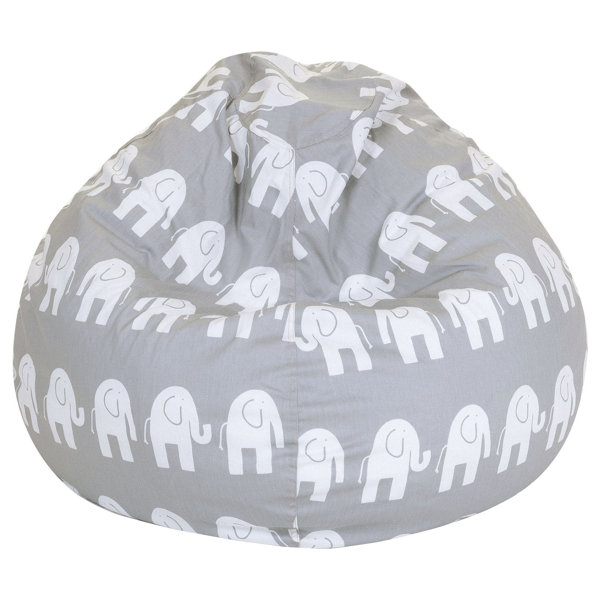 Viv + Rae Elephant Print Bean Bag Chair & Reviews Wayfair - Viv + Rae Elephant Print Bean Bag Chair & Reviews Wayfair