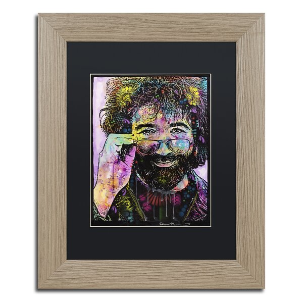Trademark Fine Art ALI34060-C1419GG Jerry Garcia Playing by Dean Russo,Wall Art 14x19