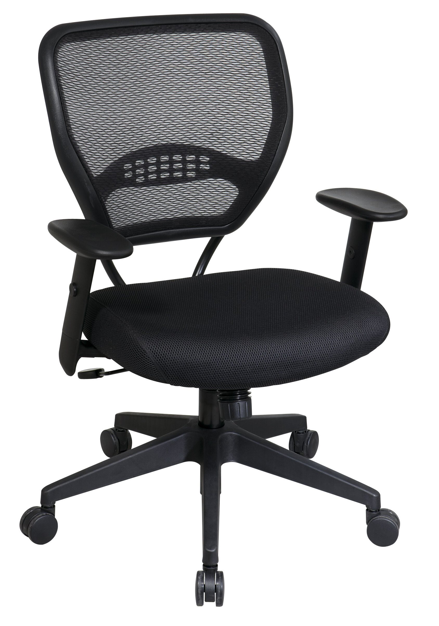 space deluxe midback task chair with arms