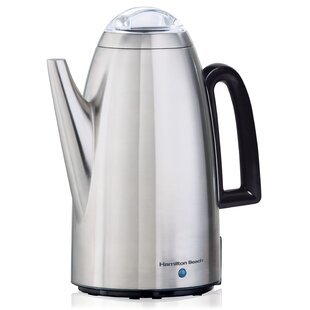 Percolator 12 Cup 72 Oz Coffee Brewer Stainless Steel Corded Electric Hot Water 