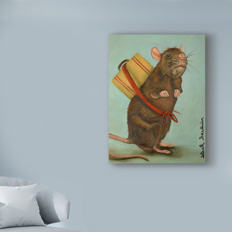 Winston Porter Pack Rat Acrylic Painting Print On Wrapped Canvas