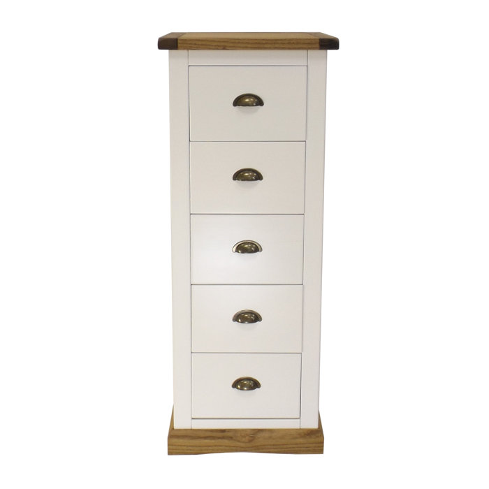 Brambly Cottage Narrow 5 Drawer Chest Of Drawers Wayfair Co Uk