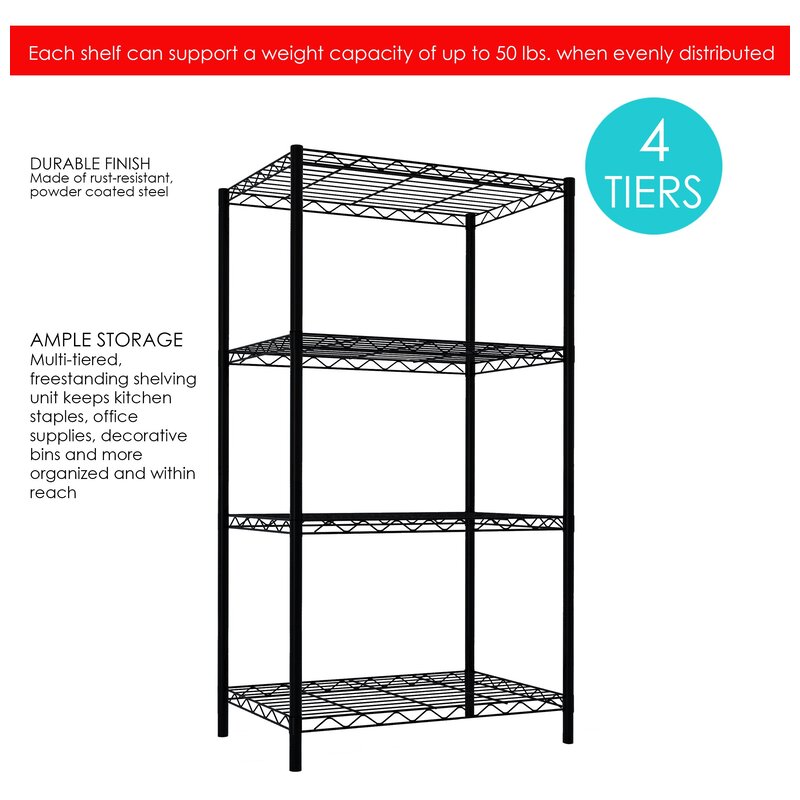 Wfx Utility Tier Steel 47 X 21 Shelving Unit Reviews Wayfair